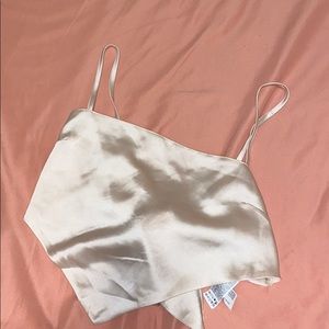 Forever 21 open back satin top WORN ONCE